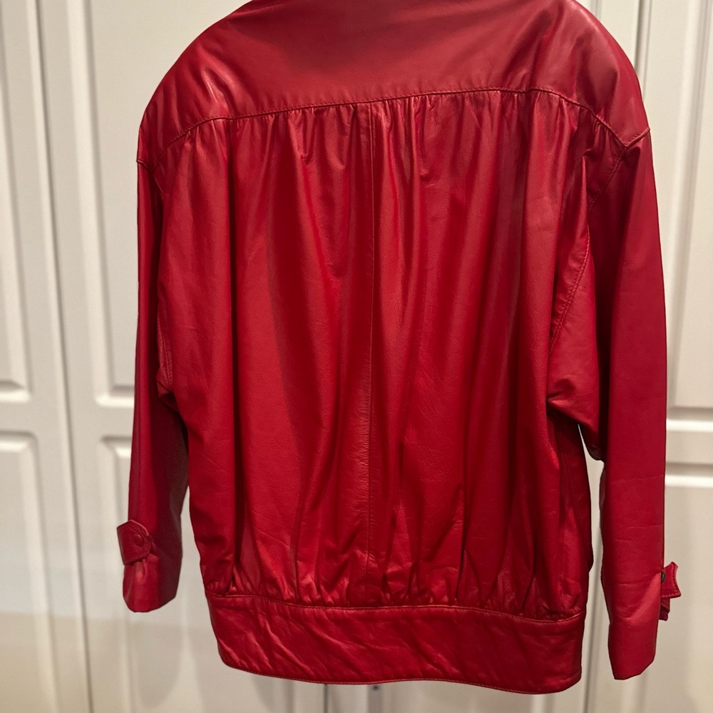 Red Leather Jacket - Picture 2 of 11